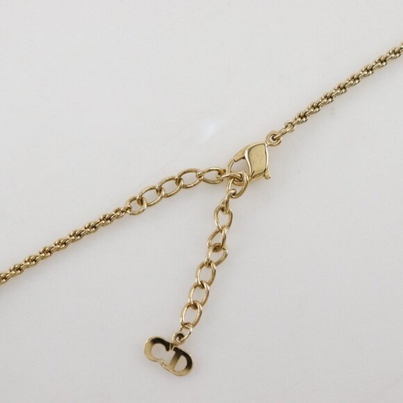 Dior Colored stone Necklace vintage Plated Gold 12.9g Women - Picture 7 of 8